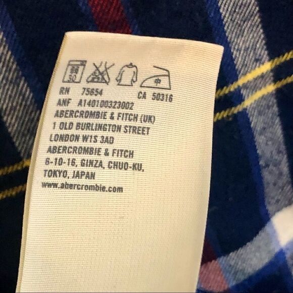 ABERCROMBIE & FITCH PLAID FLANNEL SHIRT SIZE M - Picture 3 of 8